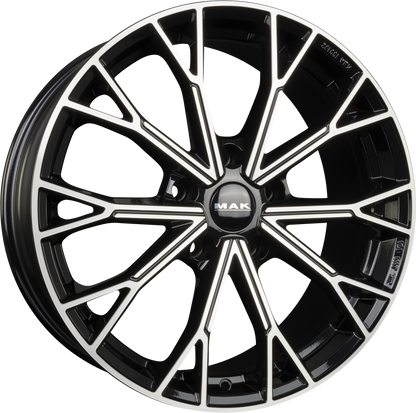 Mak Asphalt Black Mirror Face Alufelge 8x18 Zoll ET38 LK 5x112 ML57.1 – Bild 2