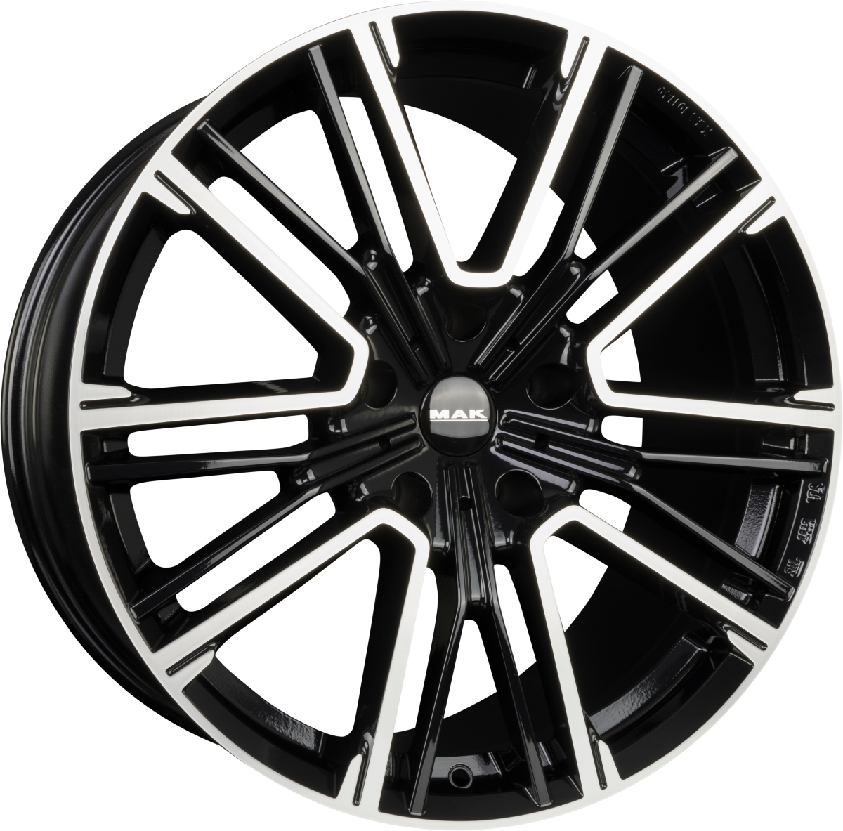 Mak Kult Black Mirror Face Alufelge 10.5x20 Zoll ET44 LK 5x112 ML66.6 – Bild 2