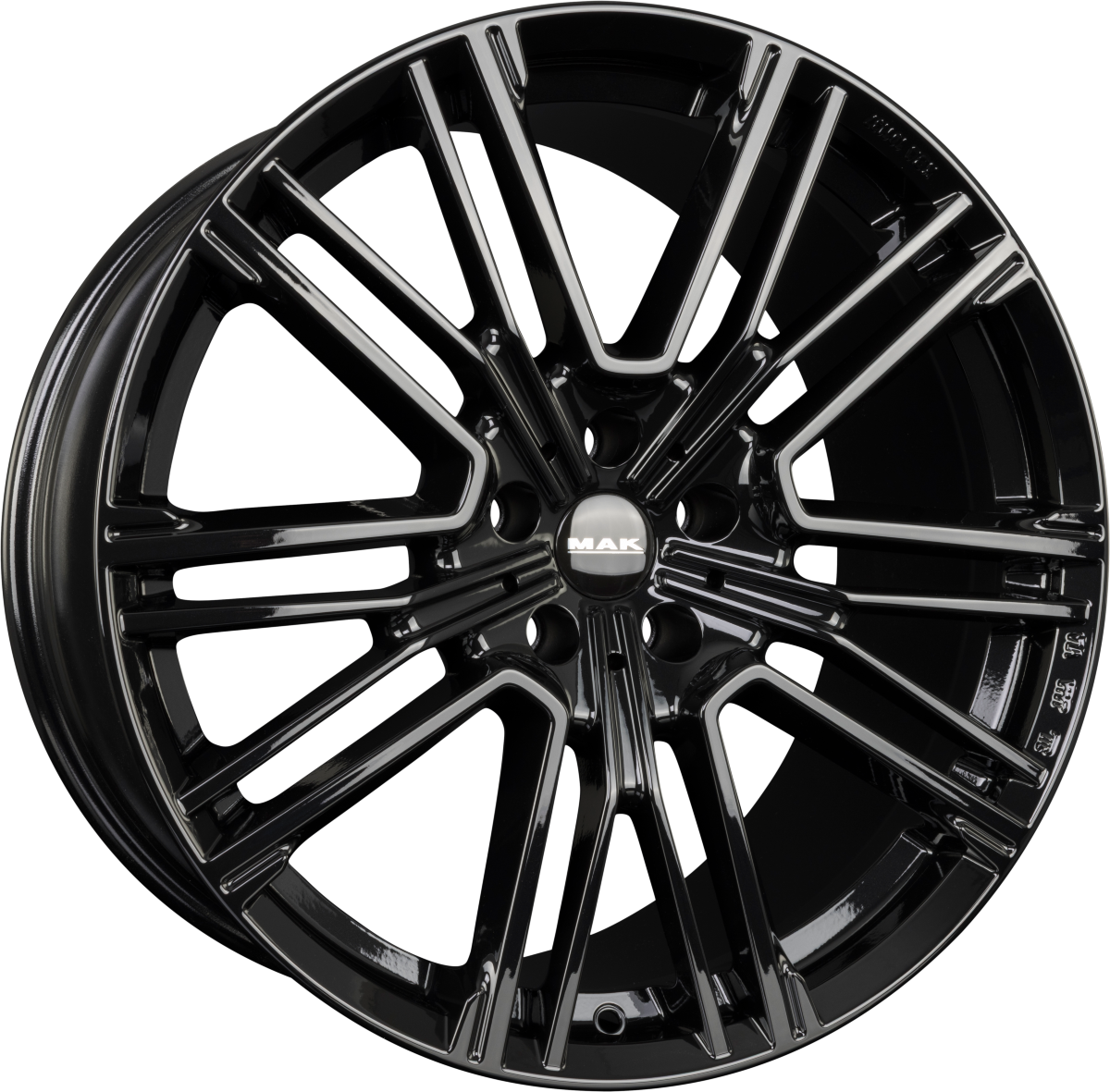 Mak Kult-D gloss black Alufelge 10.5x20 Zoll ET44 LK 5x112 ML66.6 – Bild 4