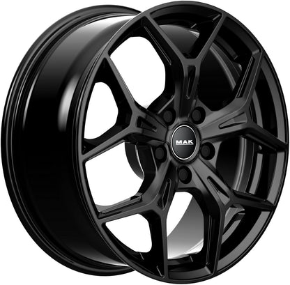 Mak Epica gloss black Alufelge 7x17 Zoll ET55 LK 5x114.3 ML56.1 – Bild 2