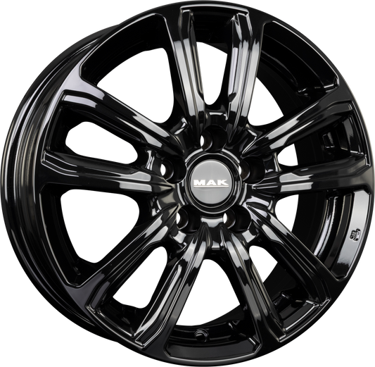 Mak Magma gloss black Alufelge 6x15 Zoll ET50 LK 4x100 ML56.1 – Bild 2