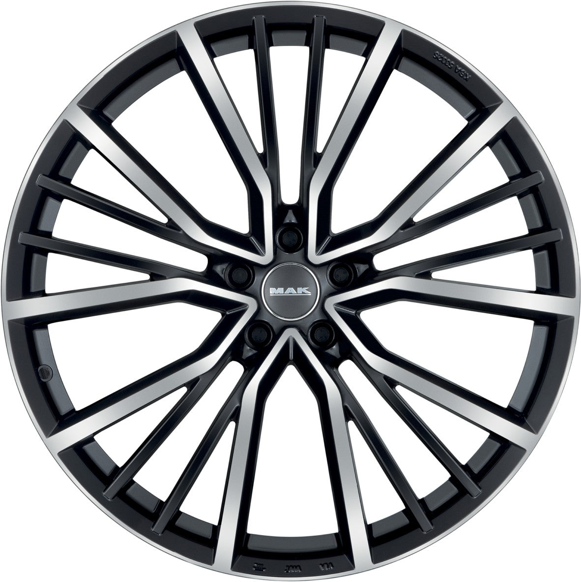 Mak Union black mirror Alufelge 10x22 Zoll ET32 LK 5x112 ML66.45 – Bild 2