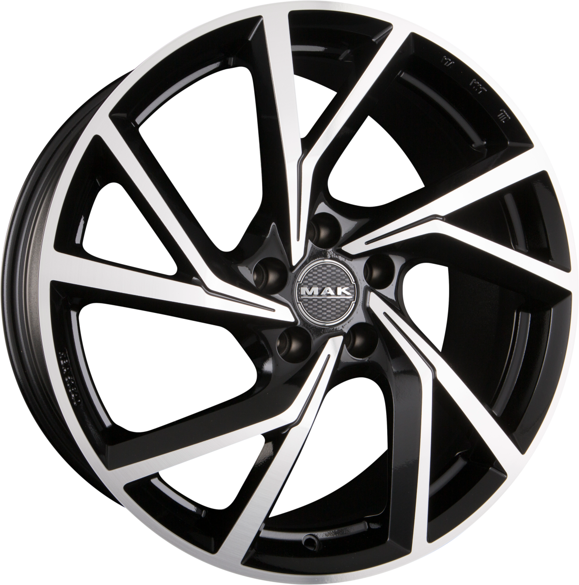 Mak Kassel black mirror Alufelge 8x18 Zoll ET30 LK 5x112 ML57.1 – Bild 4