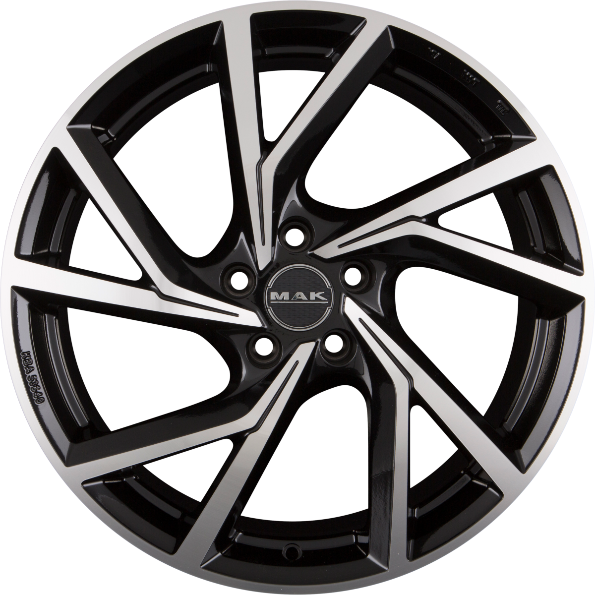 Mak Kassel black mirror Alufelge 8x18 Zoll ET45 LK 5x112 ML76 – Bild 3