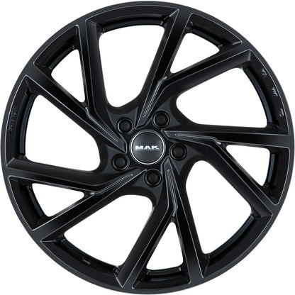 Mak Kassel gloss black Alufelge 8x19 Zoll ET50 LK 5x114.3 ML76 – Bild 2