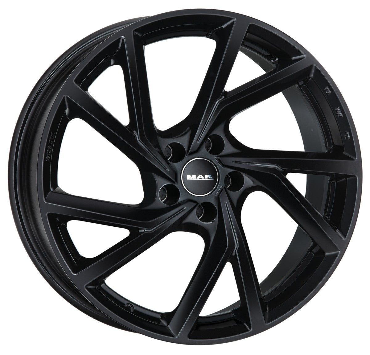 Mak Kassel gloss black Alufelge 8x19 Zoll ET50 LK 5x112 ML57.1