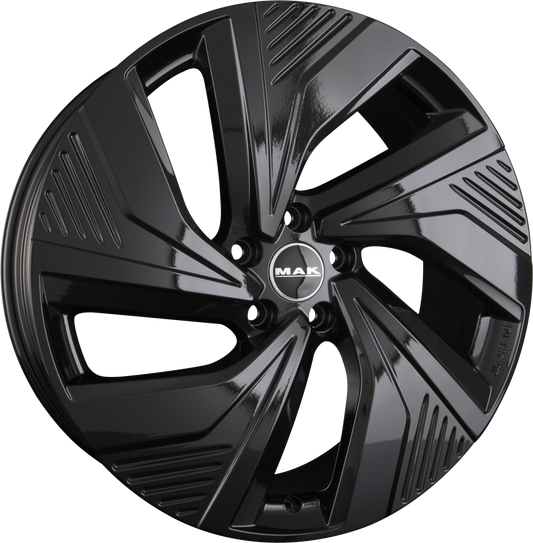 Mak Electra Gloss Black Alufelge 9x20 Zoll ET42 LK 5x112 ML57.1 – Bild 2