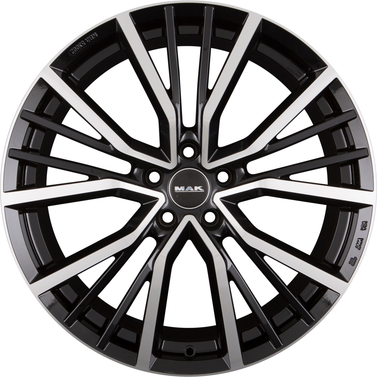 Mak Union black mirror Alufelge 9x20 Zoll ET49 LK 5x112 ML57.1 – Bild 3
