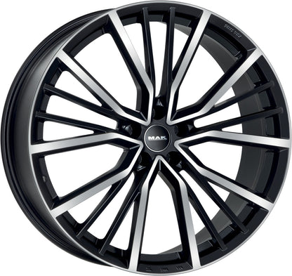 Mak Union black mirror Alufelge 10x22 Zoll ET19 LK 5x112 ML66.45