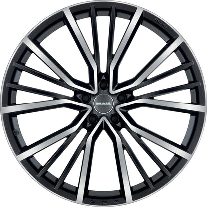 Mak Union black mirror Alufelge 10x22 Zoll ET19 LK 5x112 ML66.45 – Bild 2