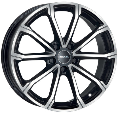 Mak DaVinci black mirror Alufelge 7.5x17 Zoll ET51 LK 5x112 ML57.1