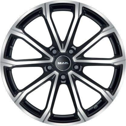 Mak DaVinci black mirror Alufelge 7.5x17 Zoll ET51 LK 5x112 ML57.1 – Bild 2