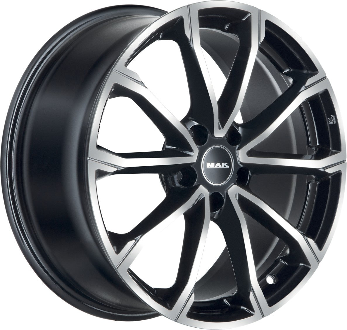 Mak DaVinci black mirror Alufelge 7.5x17 Zoll ET51 LK 5x112 ML57.1 – Bild 3