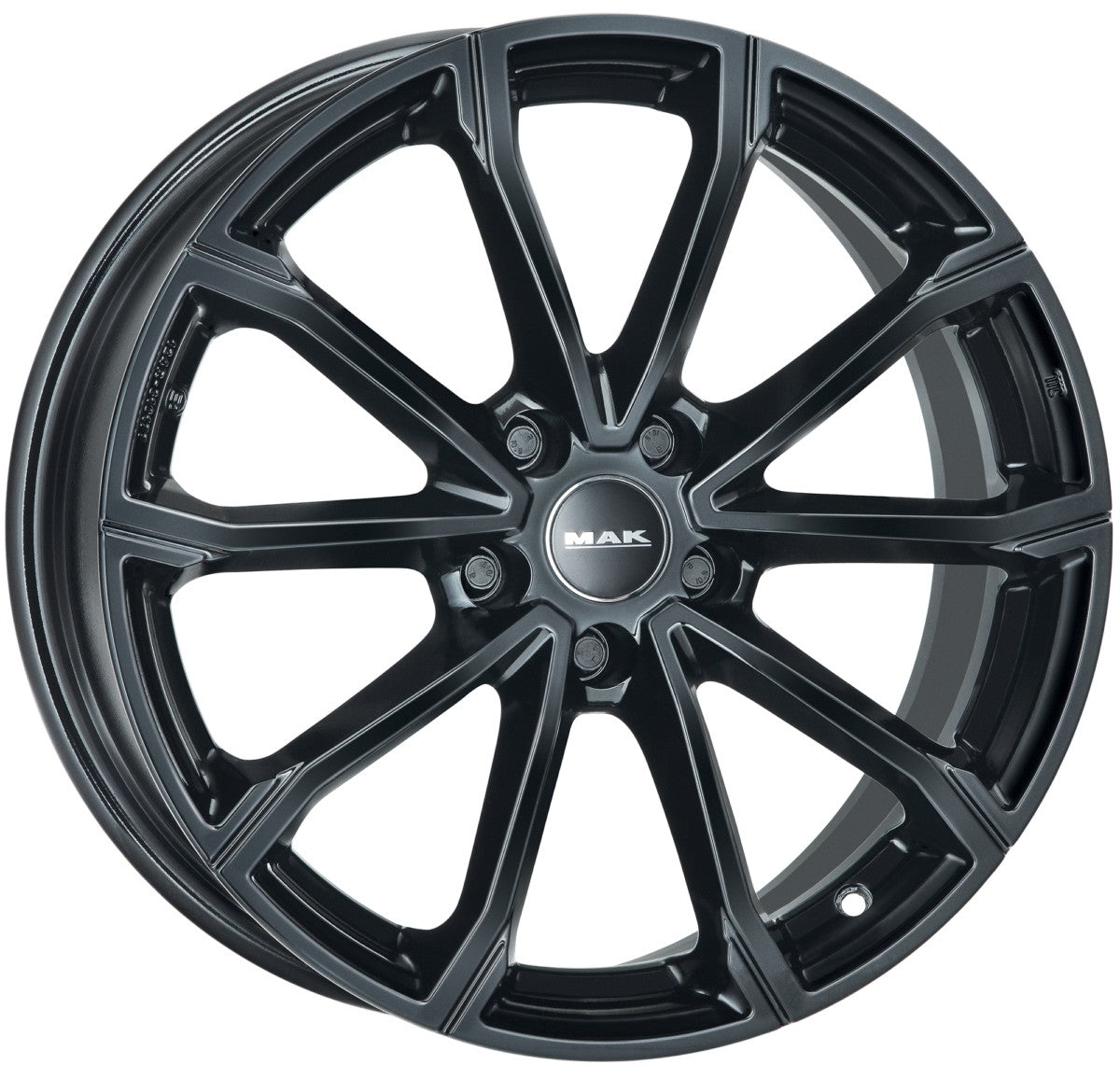 Mak DaVinci gloss black Alufelge 7.5x18 Zoll ET51 LK 5x114.3 ML67.1