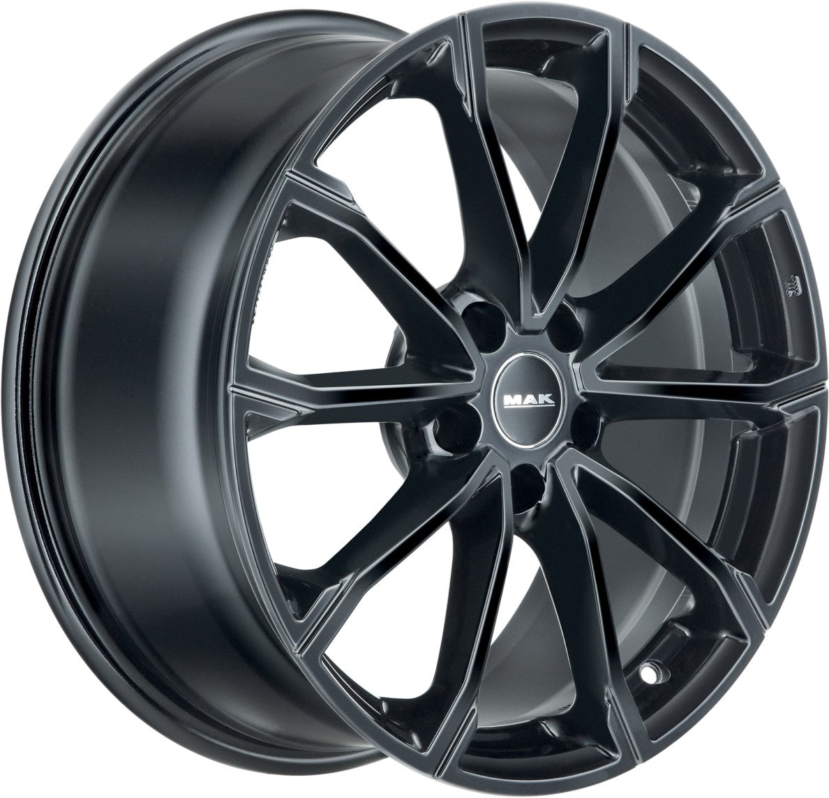 Mak DaVinci gloss black Alufelge 7.5x18 Zoll ET51 LK 5x114.3 ML67.1 – Bild 3