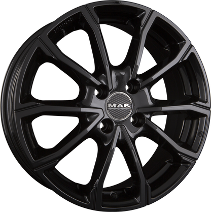 Mak DaVinci gloss black Alufelge 7x17 Zoll ET47.5 LK 4x108 ML63.4 – Bild 5