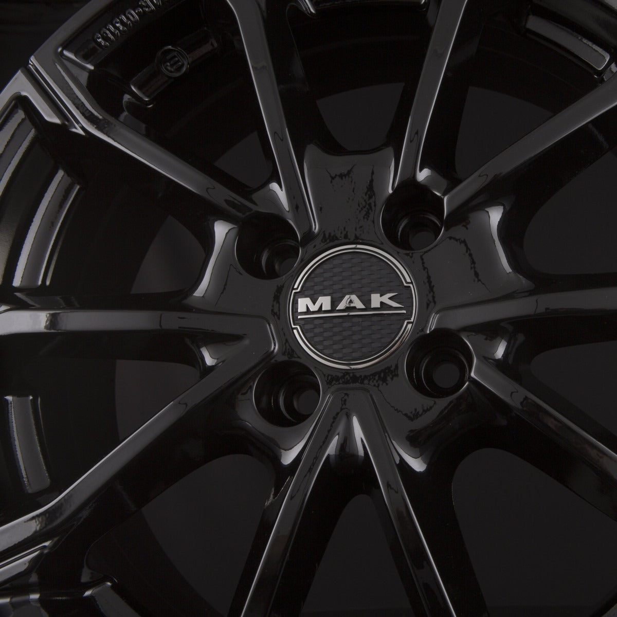 Mak DaVinci gloss black Alufelge 7x17 Zoll ET47.5 LK 4x108 ML63.4 – Bild 7