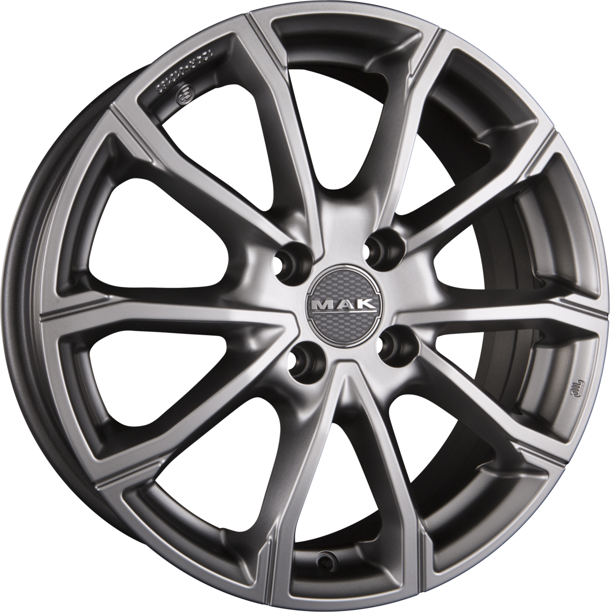 Mak DaVinci matt titan Alufelge 7x17 Zoll ET37 LK 4x100 ML60.1 – Bild 5