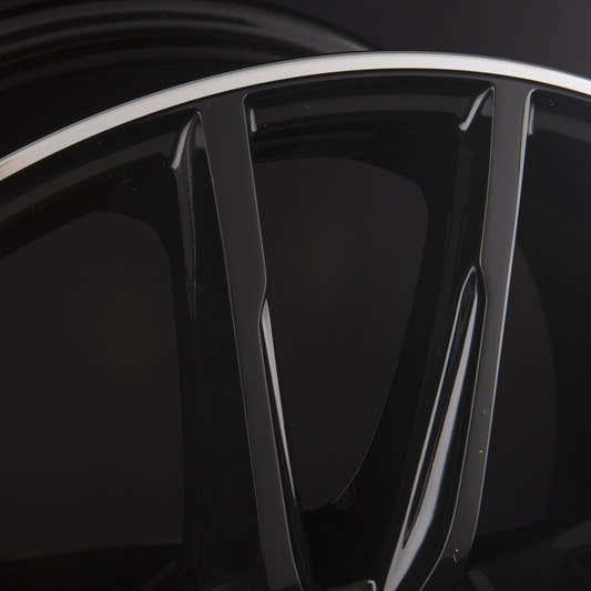 Mak Evo Gloss Black Mirror Ring Alufelge 9x20 Zoll ET50 LK 5x112 ML66.6 – Bild 2