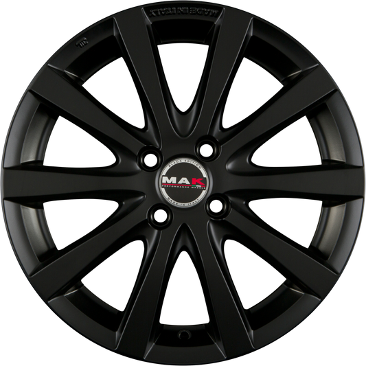 Mak Iguan Matt Black Alufelge 4.5x14 Zoll ET46 LK 4x100 ML56.1