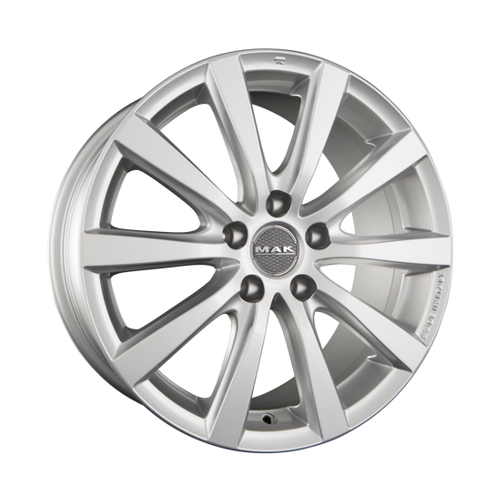 Mak Iguan Silver Alufelge 4.5x14 Zoll ET46 LK 4x100 ML56.1 – Bild 2