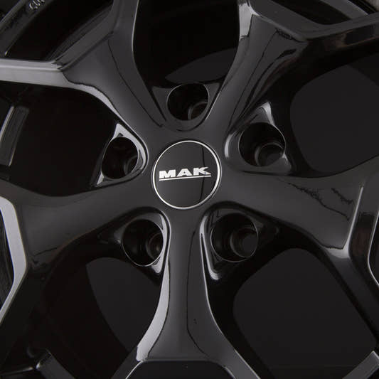 Mak Liberty Gloss Black Alufelge 7.5x18 Zoll ET39 LK 5x108 ML65.1 – Bild 2