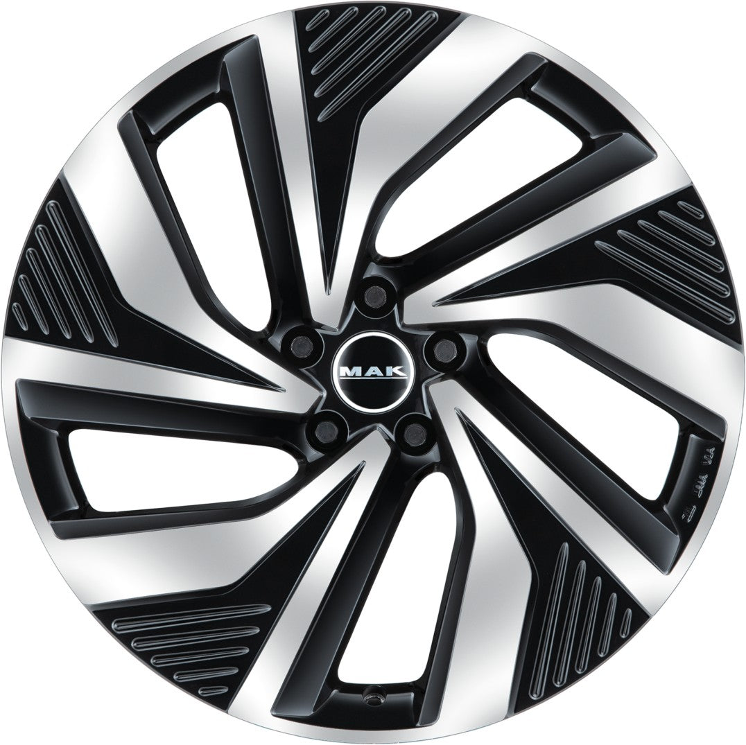 Mak Electra black mirror Alufelge 8x19 Zoll ET50 LK 5x112 ML76 – Bild 2