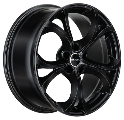 Mak Lario gloss black Alufelge 7.5x17 Zoll ET39 LK 5x110 ML65.1 – Bild 3