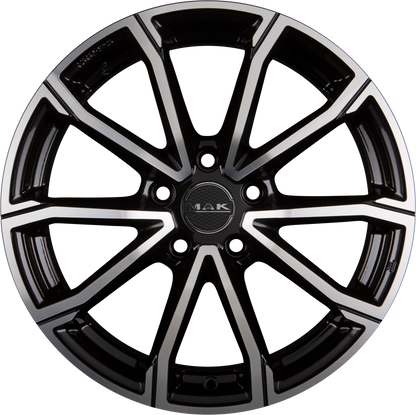 Mak DaVinci black mirror Alufelge 8x19 Zoll ET40 LK 5x112 ML76 – Bild 4