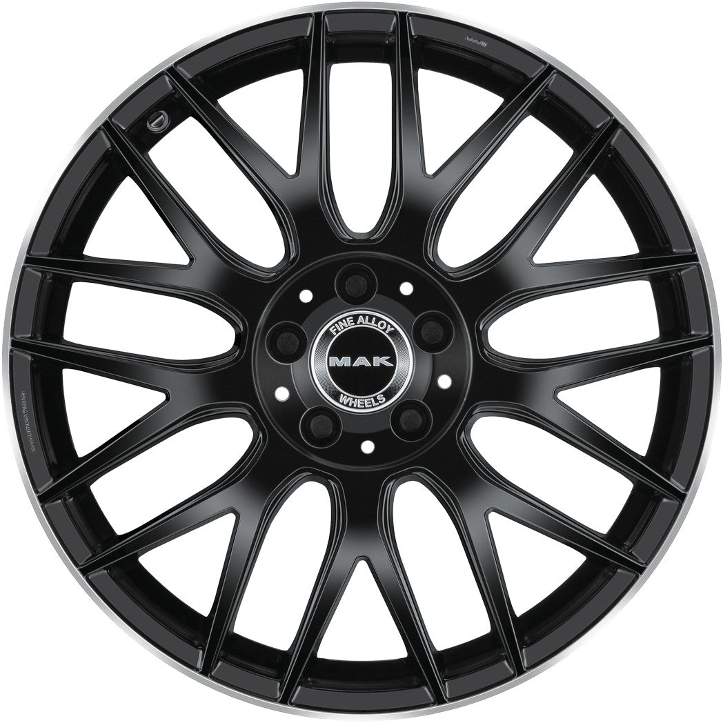 Mak Arrow gloss black mirror ring Alufelge 9x19 Zoll ET20 LK 5x112 ML66.6 – Bild 2