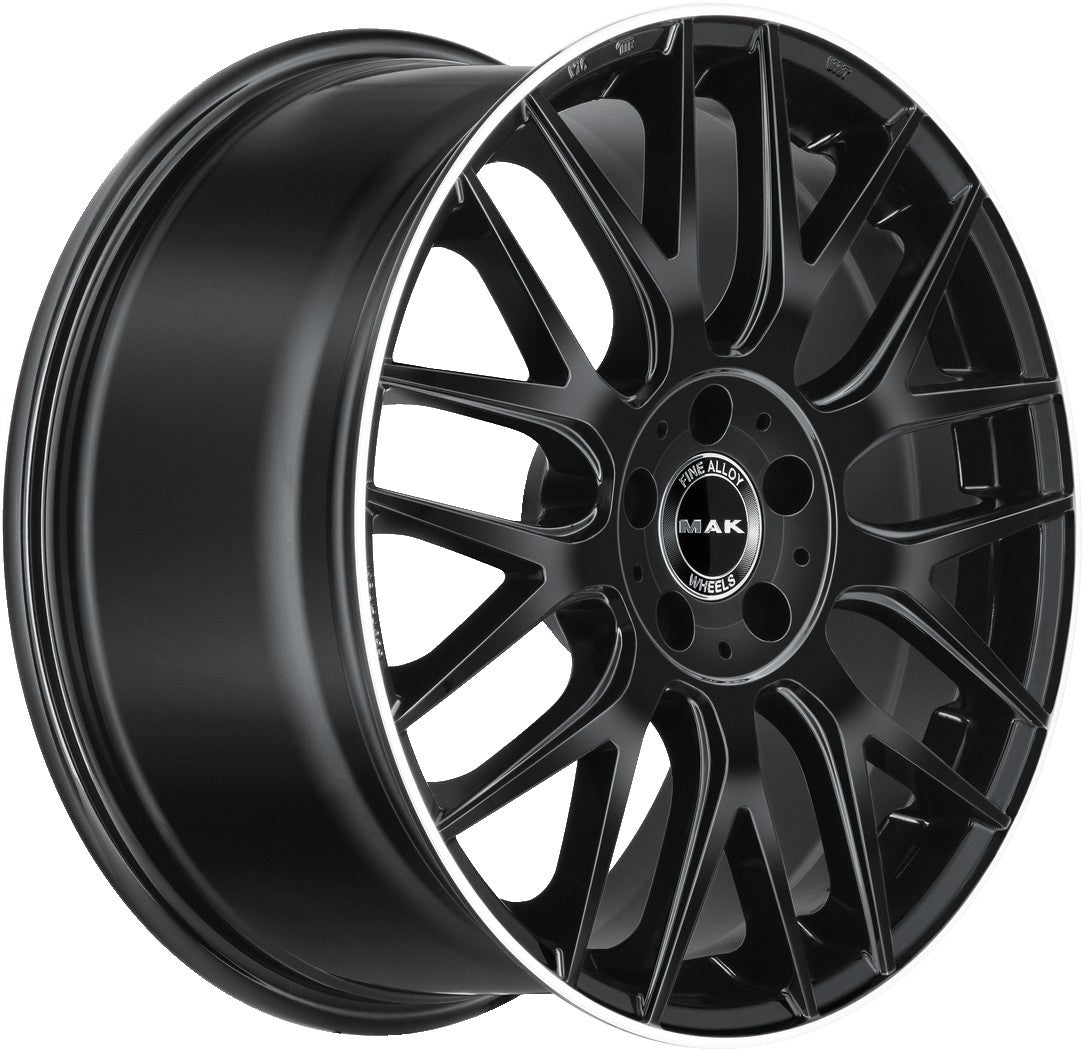 Mak Arrow gloss black mirror ring Alufelge 9x19 Zoll ET20 LK 5x112 ML66.6 – Bild 3