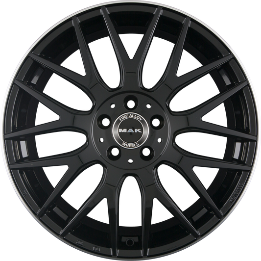 Mak Arrow Gloss Black Mirror Ring Alufelge 8x18 Zoll ET33 LK 5x112 ML66.6