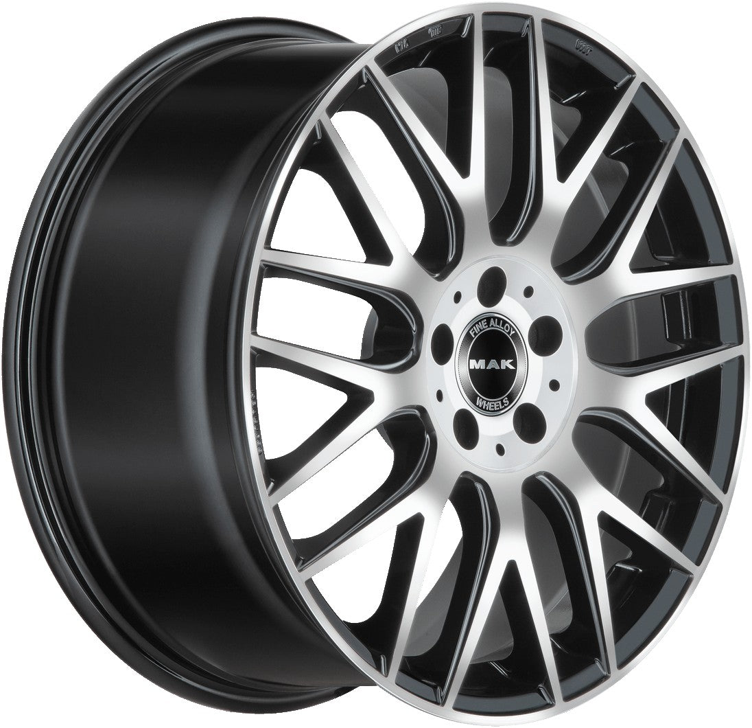 Mak Arrow black mirror Alufelge 10x21 Zoll ET62 LK 5x112 ML66.6 – Bild 3
