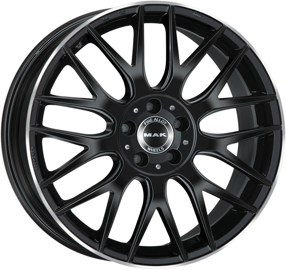 Mak Arrow gloss black mirror ring Alufelge 10x21 Zoll ET22 LK 5x112 ML66.6