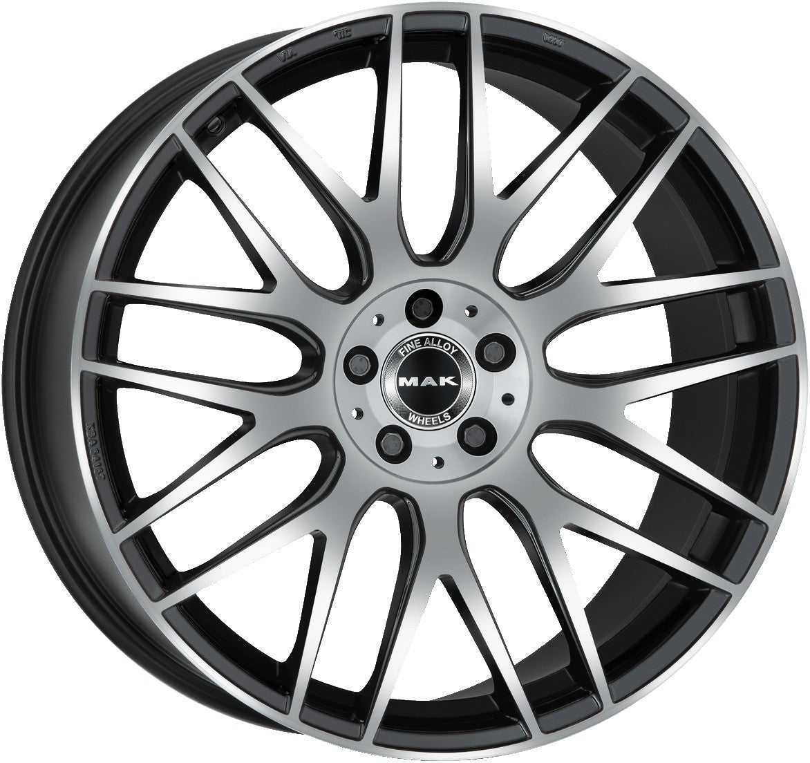 Mak Arrow-D black mirror Alufelge 11x21 Zoll ET38 LK 5x112 ML66.6