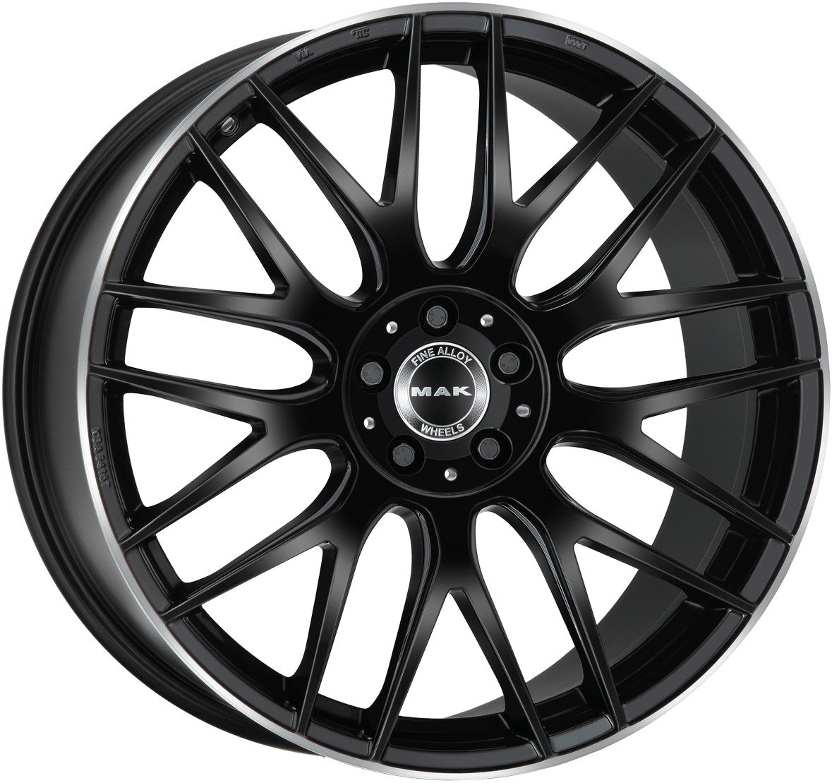 Mak Arrow-D gloss black mirror ring Alufelge 11x21 Zoll ET55 LK 5x112 ML66.6