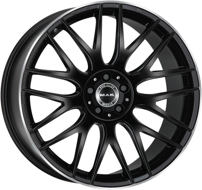Mak Arrow-D gloss black mirror ring Alufelge 11x21 Zoll ET55 LK 5x112 ML66.6