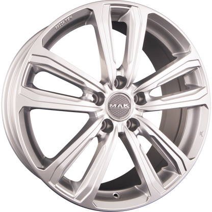 Mak Magma Silver Alufelge 5.5x15 Zoll ET49 LK 5x114.3 ML61.5 – Bild 2