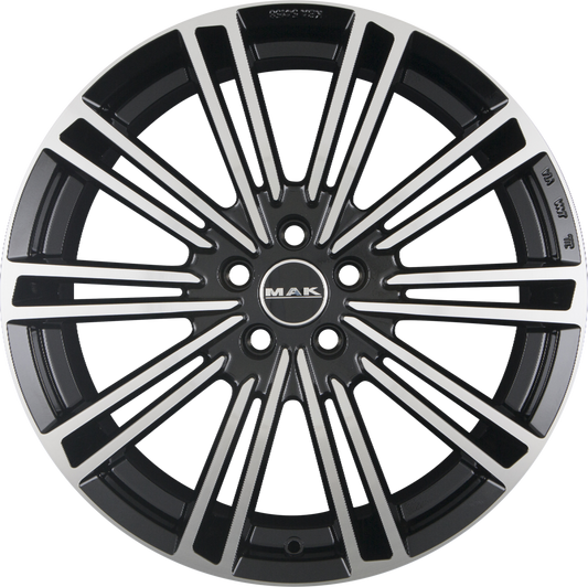 Mak York Black Mirror Face Alufelge 8x19 Zoll ET42 LK 5x108 ML63.4