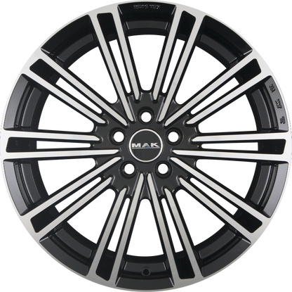 Mak York Black Mirror Face Alufelge 8x19 Zoll ET42 LK 5x108 ML63.4