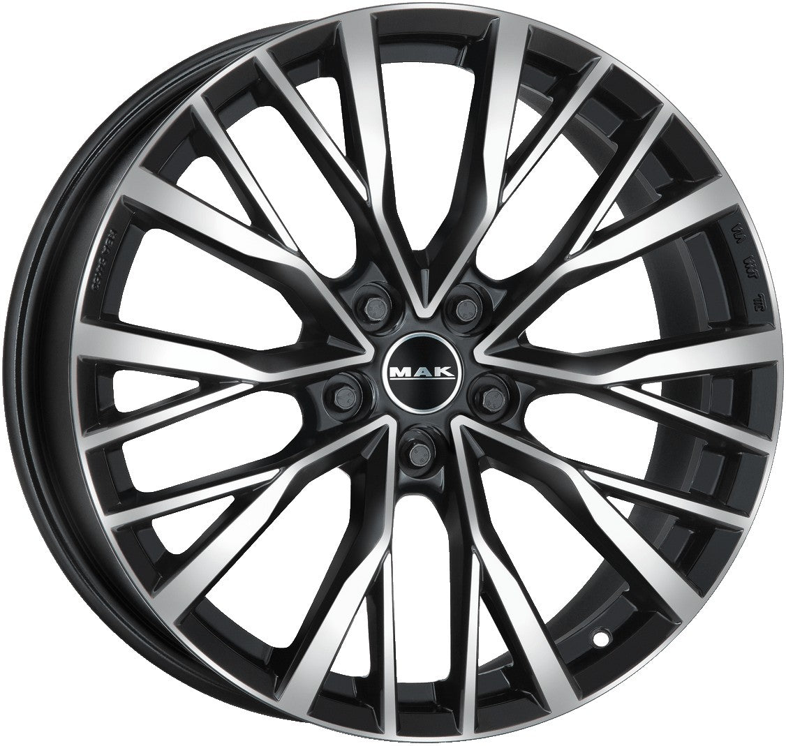 Mak Kent black mirror Alufelge 10x22 Zoll ET45 LK 5x120 ML72.6