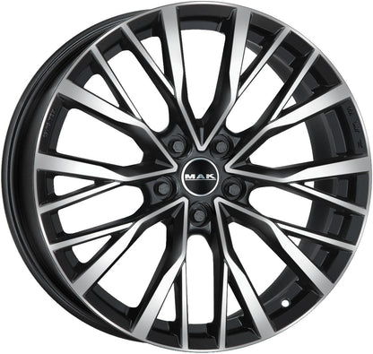 Mak Kent black mirror Alufelge 10x22 Zoll ET45 LK 5x120 ML72.6