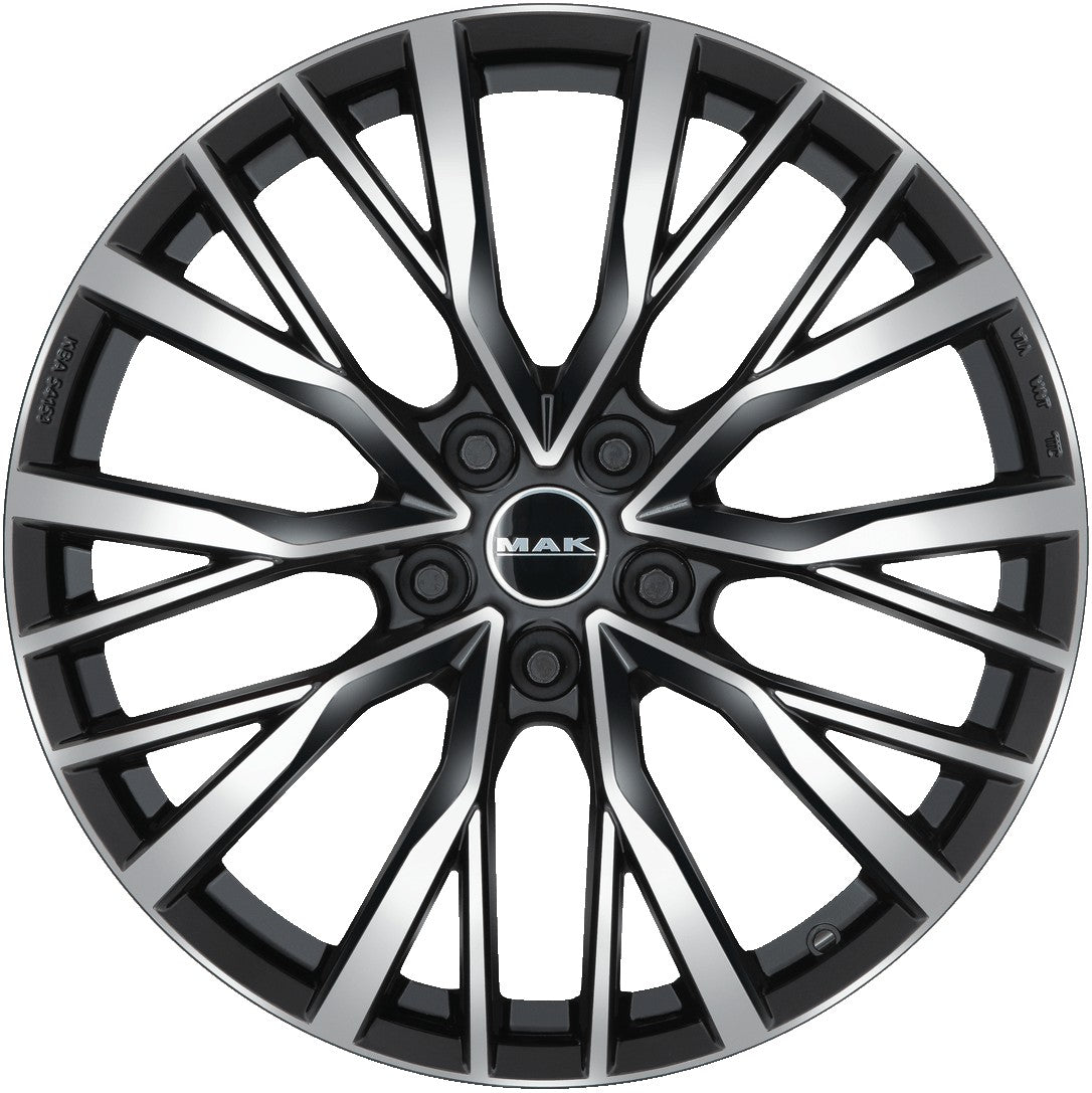 Mak Kent black mirror Alufelge 10x22 Zoll ET45 LK 5x120 ML72.6 – Bild 2