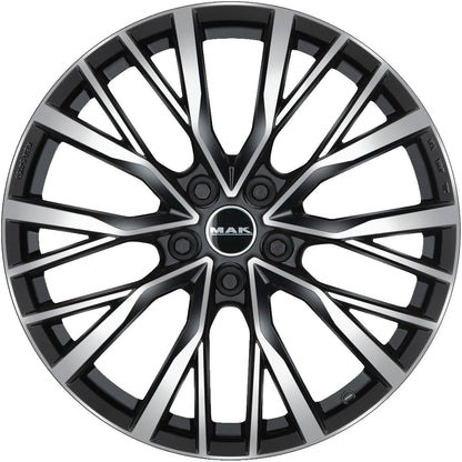 Mak Kent black mirror Alufelge 10x22 Zoll ET45 LK 5x120 ML72.6 – Bild 2