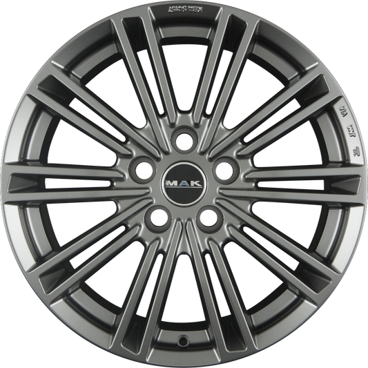 Mak York Matt Titan Alufelge 8x18 Zoll ET45 LK 5x108 ML63.4