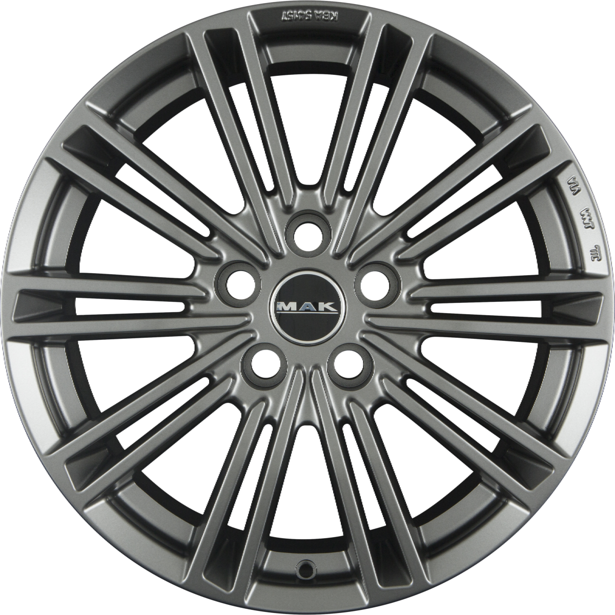 Mak York Matt Titan Alufelge 8x18 Zoll ET45 LK 5x108 ML63.4