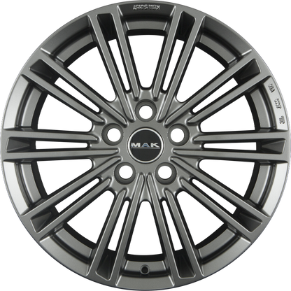 Mak York Matt Titan Alufelge 8x18 Zoll ET45 LK 5x108 ML63.4