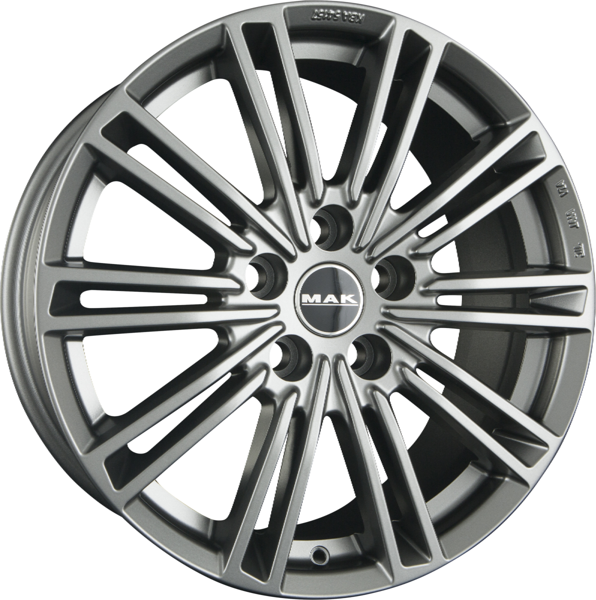 Mak York Matt Titan Alufelge 8x18 Zoll ET45 LK 5x108 ML63.4 – Bild 2