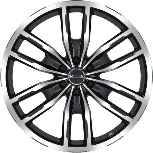 Mak Peak black mirror Alufelge 7.5x17 Zoll ET55 LK 6x130 ML84.1 – Bild 2