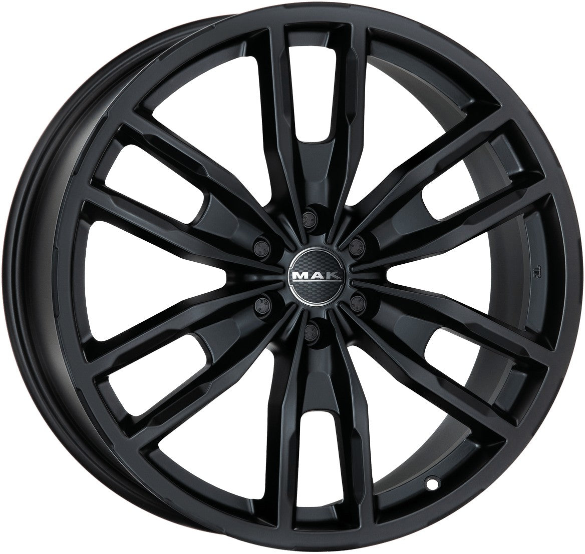 Mak Peak matt black Alufelge 7.5x17 Zoll ET30 LK 6x114.3 ML66.1